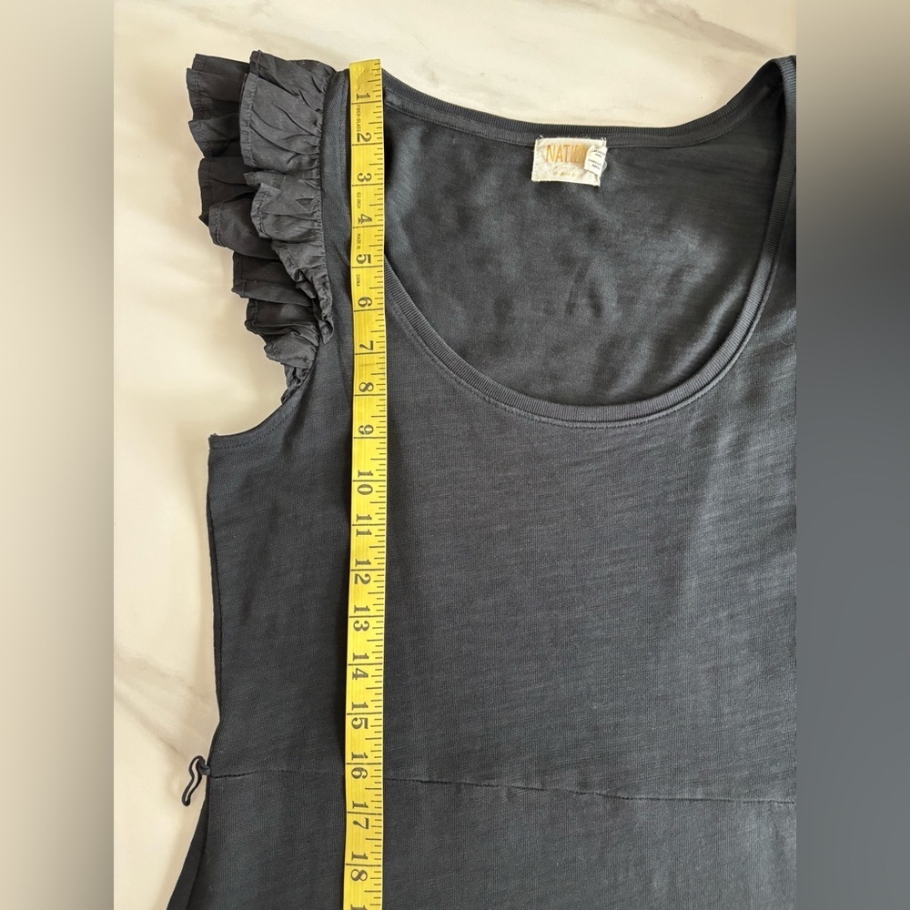 Nation Los Angeles Everleigh Frilly Dress in Jet Black size M - Picture 9 of 16